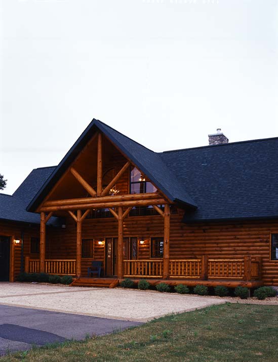 modern cabin, exterior image