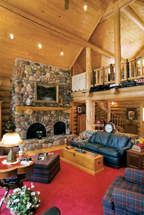 Photos of an Old-Fashioned Log Home