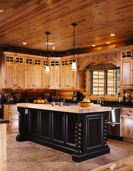 modern cabin kitchen