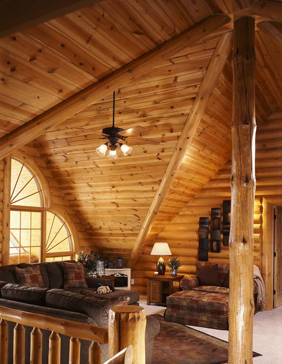 angled cabin loft