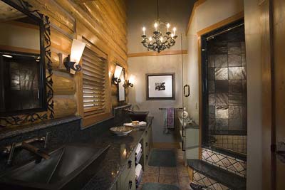 Luxury Bathroom Suite | Rocky Mountain Log Homes