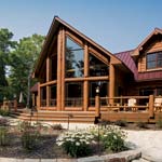 Finished Wisconsin Log Home | Wisconsin Log Homes Photo